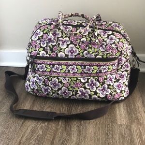 Vera Bradley Plum Petals weekender!
